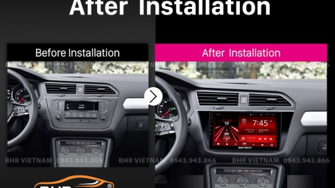 Màn hình DVD Android liền camera 360 Volkswagen Tiguan 2017 - nay | Gotech GT360